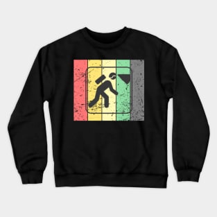 Vintage Retro Spelunking Man Crewneck Sweatshirt